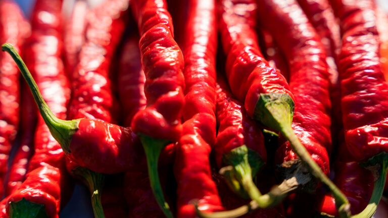 red cayenne peppers